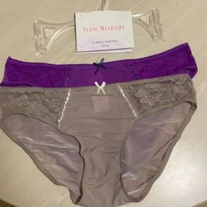 2 pack bikini panties by Isaac Mizrahi